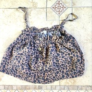 American Eagle Leopard Print Crop Top